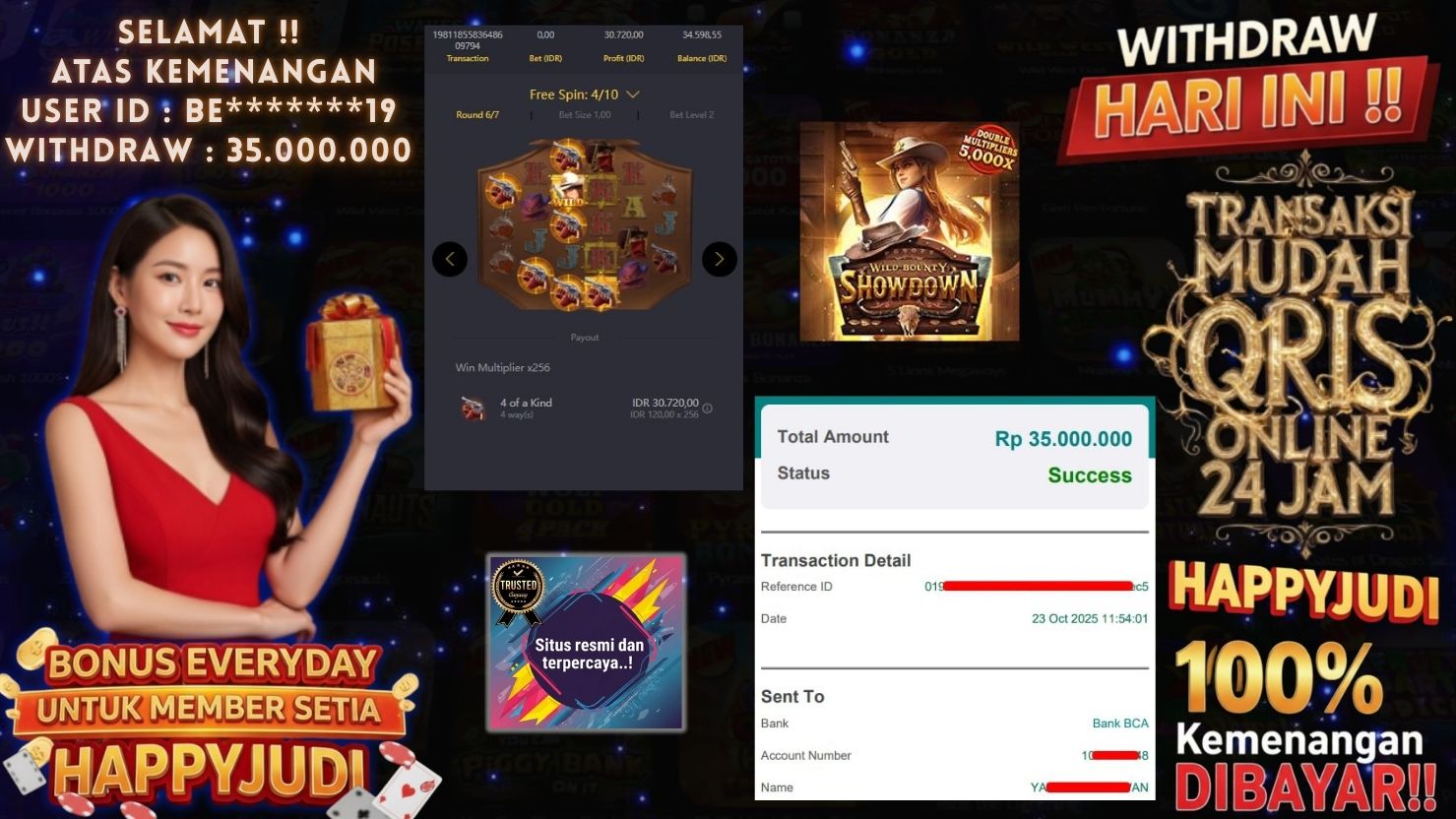 HAPPYJUDI JACKPOT SLOT WILD BOUNTY SHOWDOWN